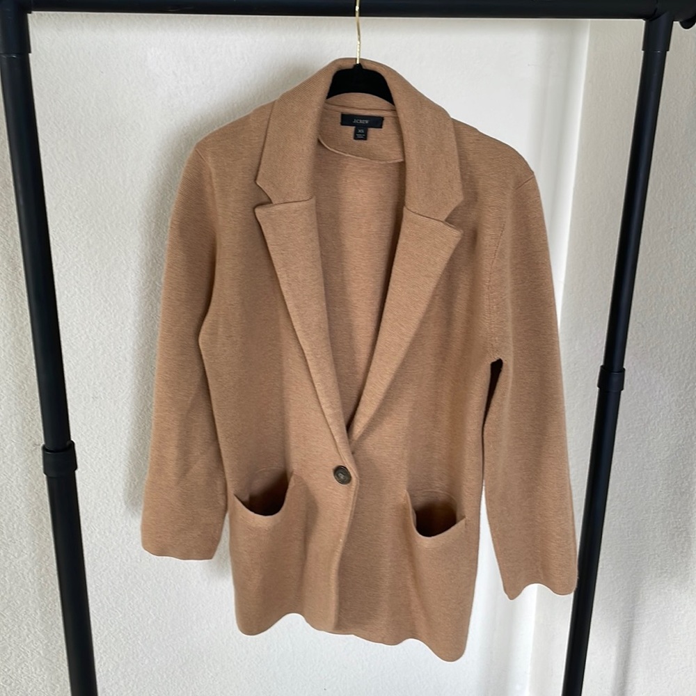 J. CREW SWEATER BLAZER SZ XS